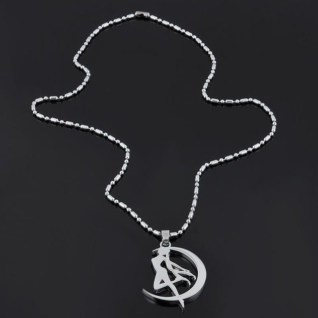 Nakahara Halskette mit Anhänger Sailor Moon, Edelstahl, Silber, Damen - Bild 1