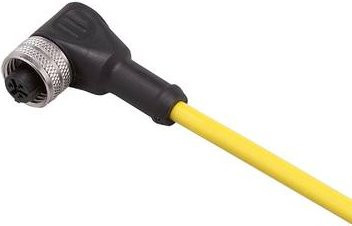 ifm electronic Anschlussleitung E10190 Buchse gewinkelt gelb 2m 3-polig - Bild 1