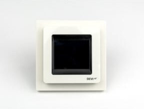 Devi UP-Uhrenthermostat devireg Touch elektronisch mit Display und Rahmen in Weiß, 16A 230V - Bild 1