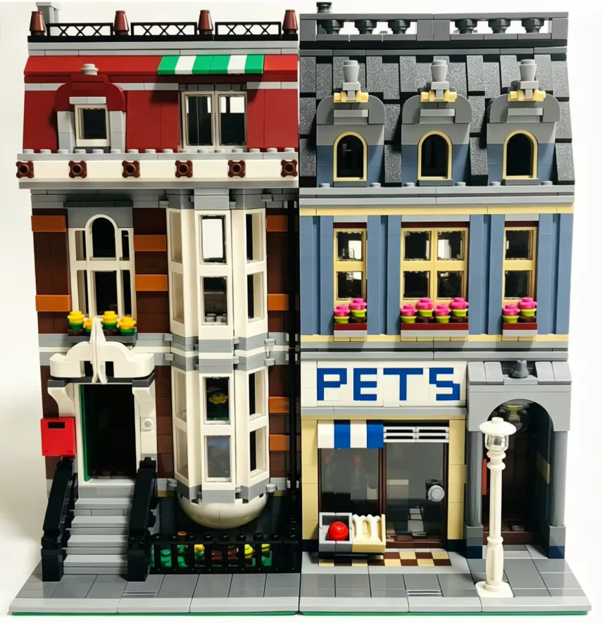 LEGO Tierhandlung, Konstruktions-Straßenansicht-Set, 2032 Teile - Bild 6