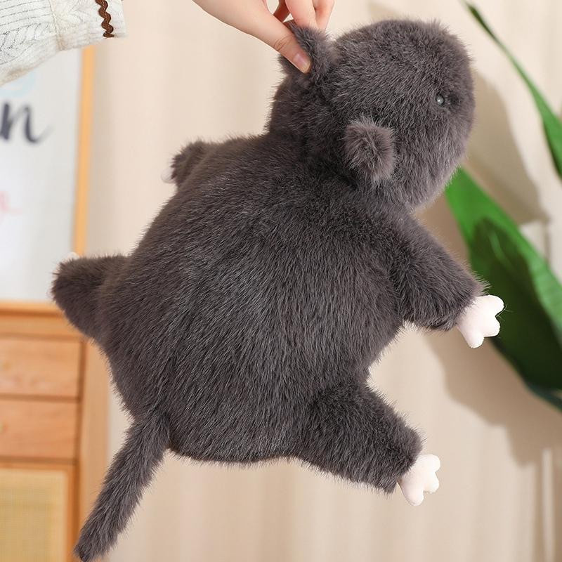 Pangcangshu Plüschtier Maus Pelzig Weich 35cm - Bild 5