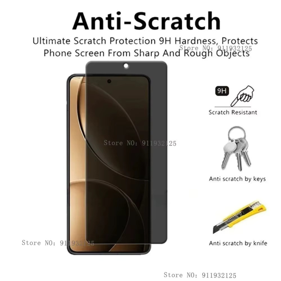 4 Stück Sichtschutz-Panzerglas für Xiaomi Poco C71 C75 F7 Ultra und Poco F7 Pro Ultra Displayschutz transparent - Bild 2