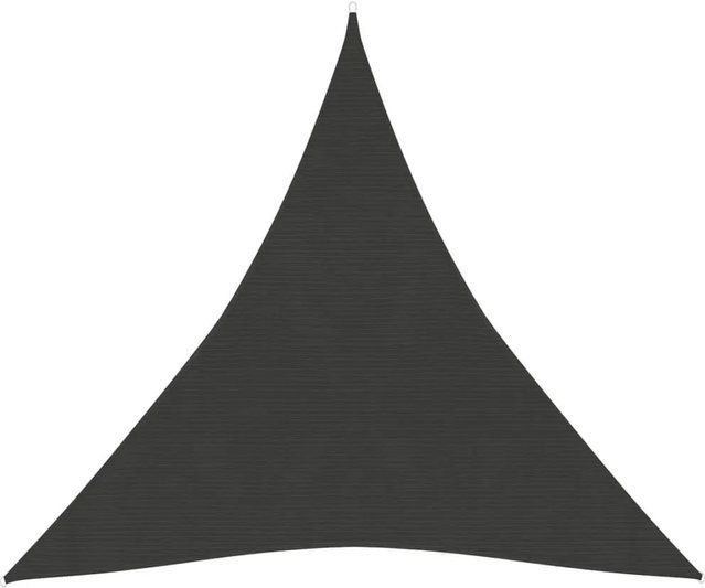 vidaXL Sonnensegel Dreieckig aus HDPE in Anthrazit mit 90% UV-Schutz, B/T/H: 3 x 3 x 3 m - Bild 1