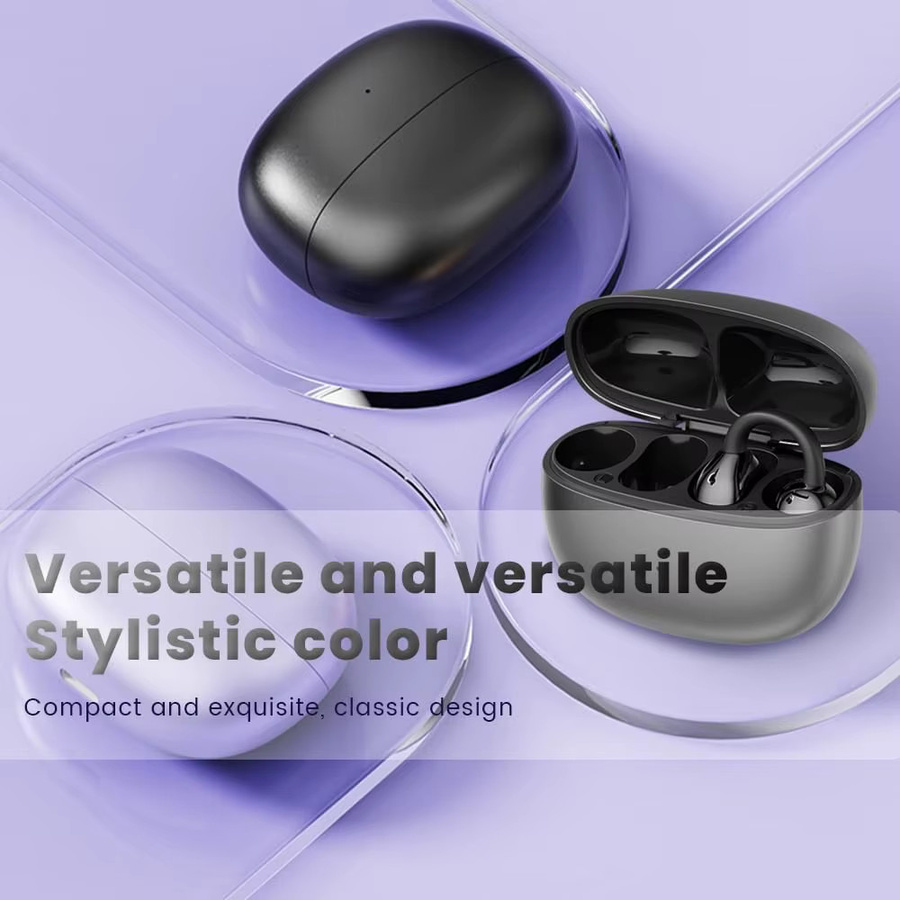 UYUXIO XP7 Clip-On Bluetooth 5.4 Ohrhörer Schwarz, Wasserdichte kabellose Über-Ohr-Kopfhörer mit 72 Stunden Akkulaufzeit für Sport - Bild 3