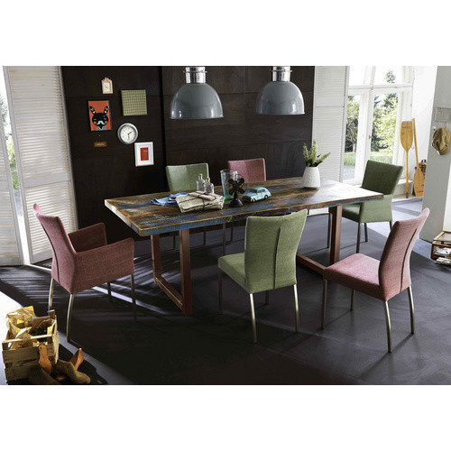 SIT Tisch TABLES & CO aus Altholz und Stahl in Braun, H x B x T: 76,5 x 85 x 85 cm - Bild 2