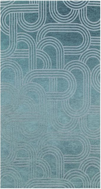Lola&Moi Teppich Blue Glow Blau B: 80 cm, T: 150 cm - Bild 1