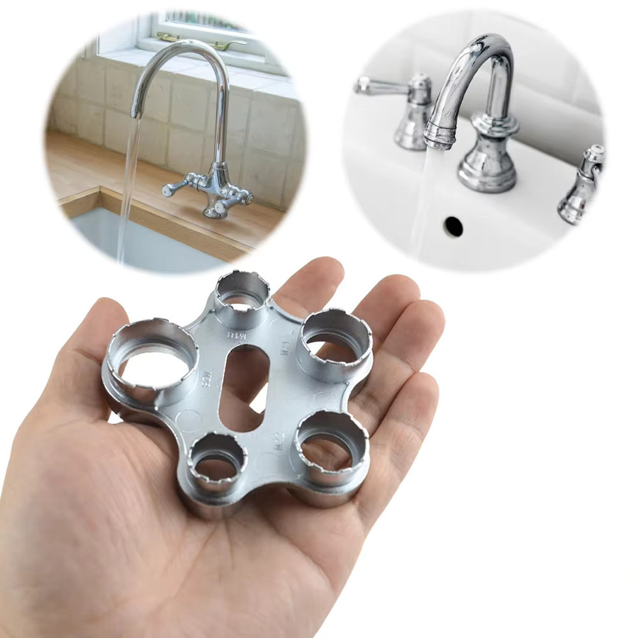 Alloet Multifunktionales Wasserhahn Belüfter Entfernung Werkzeug Set für Badezimmer und Küche - Bild 2