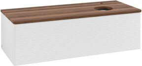 V&B Waschtischunterschrank Antao mit Frontstruktur und Beleuchtung, Farbe: Weiß, B/T/H: 120 x 50 x 36 cm - Bild 1