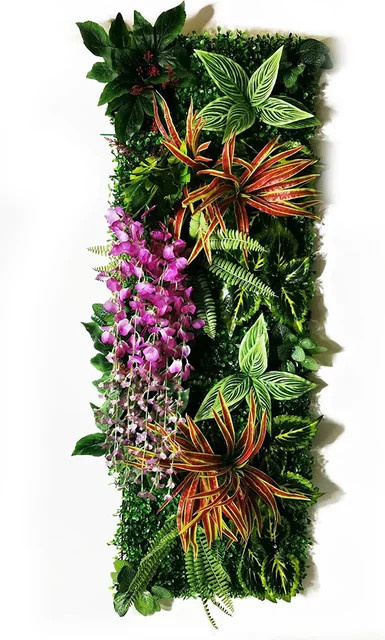 AISHANGFANSI Künstliche Pflanze Chlorophytum Comosum zur Wanddekoration, Grün, Breite: 40 cm, Höhe: 120 cm - Bild 1