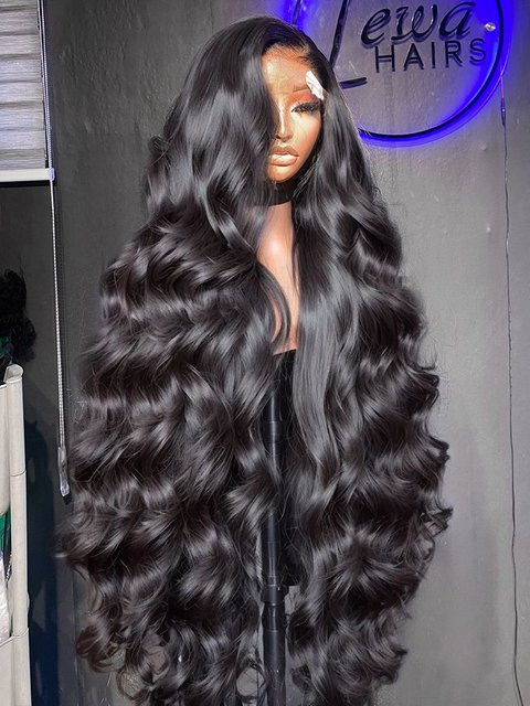 UVEOUS HD Lace Frontal Perücke, Wasserwelle, 200 Dichte - Bild 1