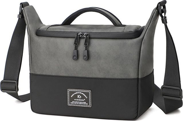 Wasserdichte 2-in-1 Kamera-Umhängetasche und Handtasche aus Canvas in Braun für DSLR, SLR und spiegellose Kameras - Bild 1