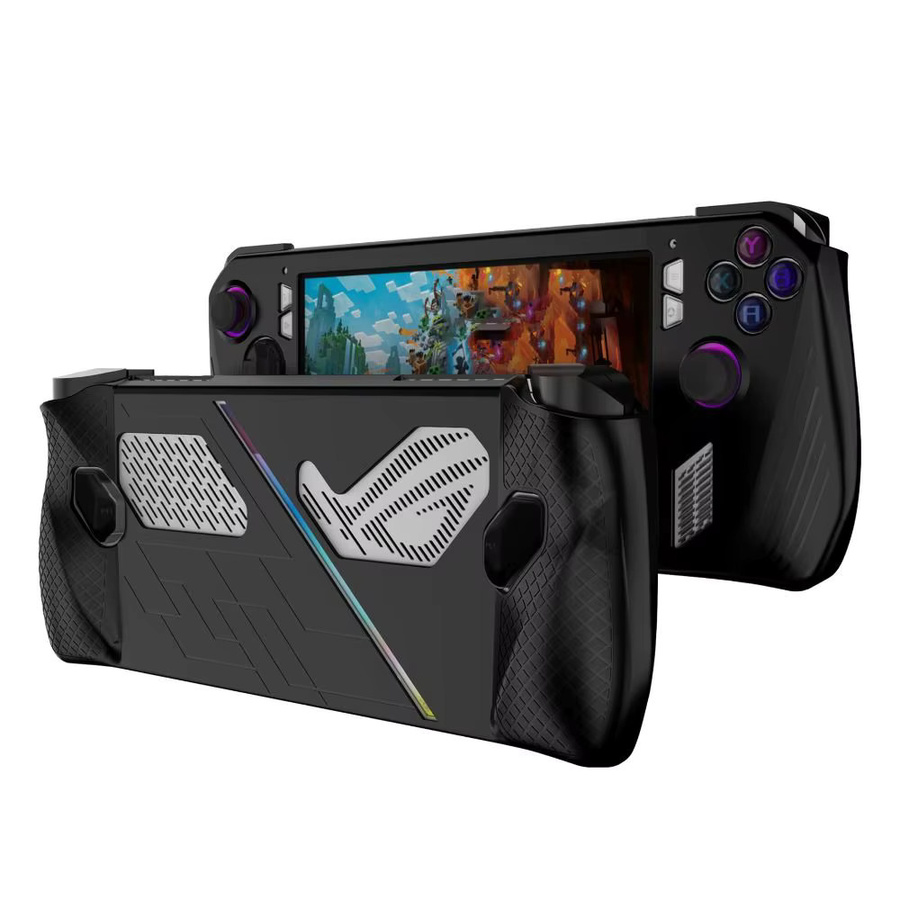 Stoßfeste Silikon-Schutzhülle für ASUS ROG Ally in Schwarz - Bild 4