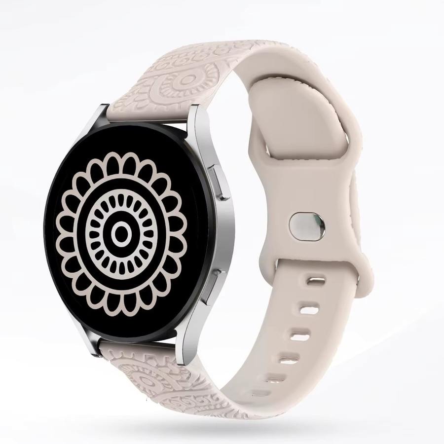 Hero Iand Uhrenarmband Silikon, 20 mm, Weiß, Unisex - Bild 3