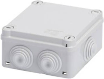 Gewiss GW44026 Abzweigkasten aus Kunststoff in Weiß, IP55, L x B x H: 17,05 x 13,05 x 7,6 cm - Bild 1