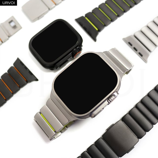 URVOI Uhrenarmband Titan-Silikon, Magnetverschluss, Unisex - Bild 1