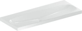 Geberit Waschtisch Acanto aus Sanitärkeramik in Weiß mit KeraTect Beschichtung, Breite: 120 cm, Tiefe: 48,2 cm - Bild 1