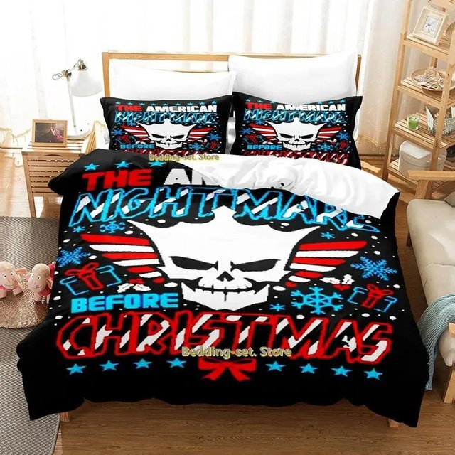 Cody Rhodes American Nightmare Bettwäsche-Set von Wucifang Bags, Schwarz, B/H: 135 x 200 cm - Bild 1