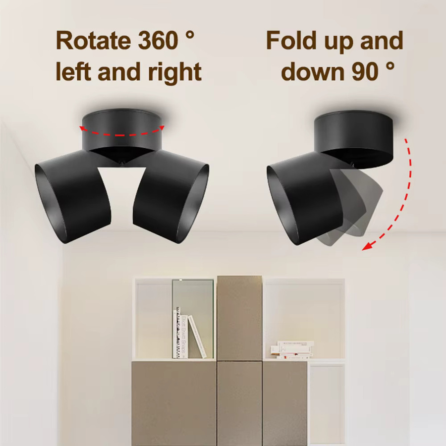 CHENBEN LED-Deckenleuchte mit dimmbarer CCT-Funktion, moderner faltbarer LED-Spot für Wohnzimmer, Schlafzimmer und Küche - Bild 2