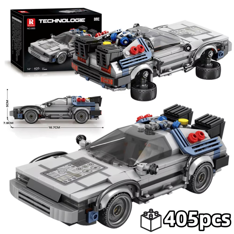 yaafun Sci-Fi Futuristisches Fahrzeug, Cyberpunk-Rennwagen-Modell, 1:24, 405 Teile, ab 14 Jahre - Bild 2