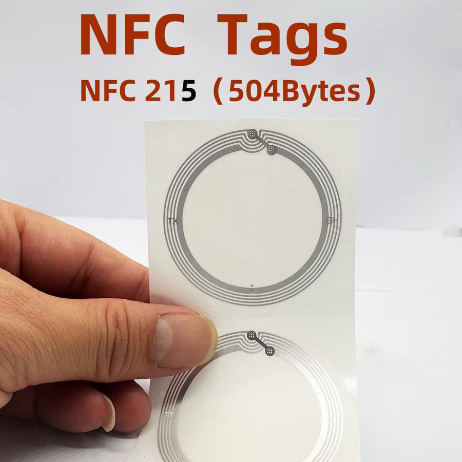 Guang Hongrun NFC-Chip-Aufkleber Ntag215 213 Großformatig mit Website-Link und Musikwiedergabe, Anti-Metall-Tag, Durchmesser: 60 mm - Bild 2