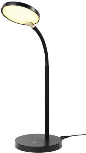 Renkforce RF-5734674 LED Schreibtischleuchte in Schwarz mit Touch-Bedienung und USB-Anschluss - Bild 1