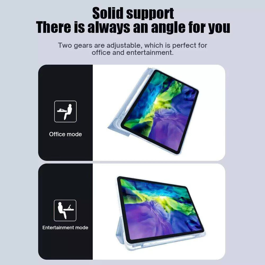 TPU Smart-Hülle für OPPO Pad 11 Air 10.36 2022 und OPPO Pad 2 11,6 Zoll mit Stifthalter in Schwarz und Transparent - Bild 3