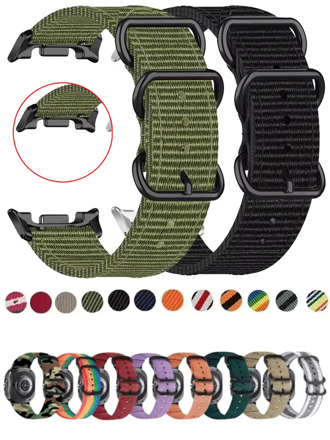 Samsung Uhrenarmband Nylon, Schwarz, Unisex - Bild 5