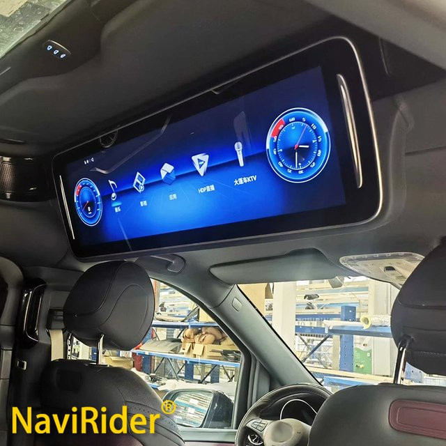 NAVIRIDER 29 Zoll Android Touchscreen Rückfahrkamera-Display als Auto-Dachmonitor und HUD-Display in Schwarz für Toyota Hiace und Mercedes-Benz V-Klasse - Bild 1