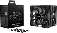 be quiet! Pure Wings 3 Gehäuselüfter 140mm PWM 3er-Pack, Schwarz - Bild 1