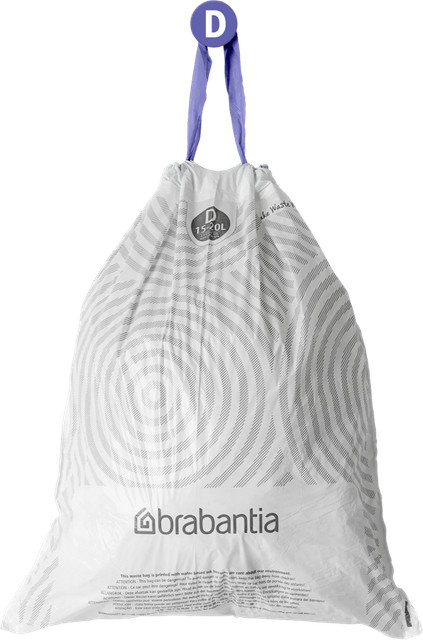 Brabantia Müllbeutel Code D in Weiß für 15-20 Liter, 120 Stück - Bild 1