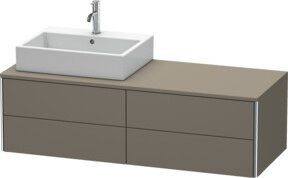 Duravit Waschtischunterschrank XSquare in Weiß matt mit 4 Schubladen, B/T/H: 140 x 54,8 x 40 cm - Bild 1