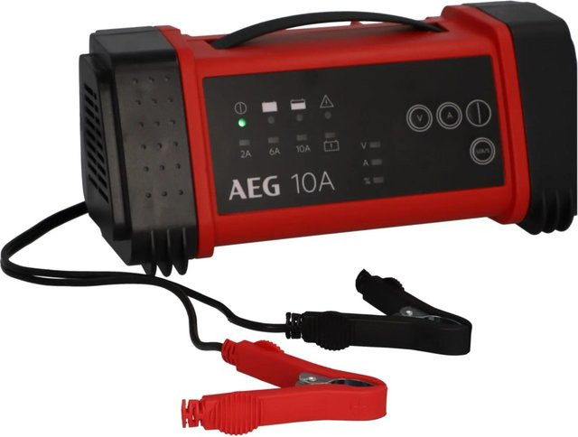 AEG Mikroprozessor-Ladegerät LT 10 für 12 V und 24 V Autobatterien, Schwarz - Bild 1