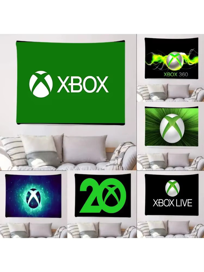 Rastar Wandteppich Xbox Banner für die Heimdekoration, Rechteckig, Breite: 70 cm, Höhe: 50 cm - Bild 4