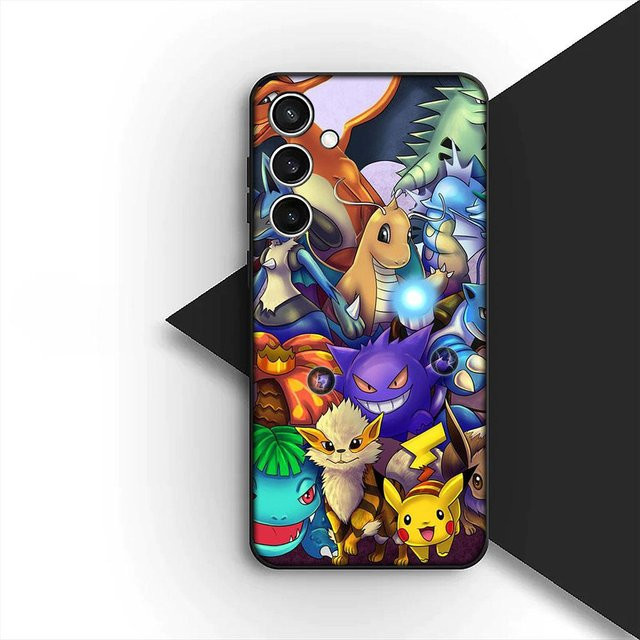 P-Pokemons Glurak und Pikachu Handyhülle für Samsung Galaxy S25 S24 S23 S23 FE S23+ S25+ Ultra Plus A56 5G in Multicolour weiche Hülle - Bild 1