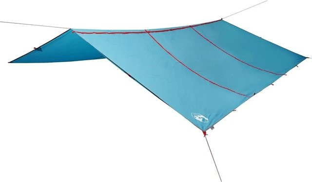 vidaXL Tarp Blau Wasserdicht aus Polyester B/T: 420 x 440 cm - Bild 1