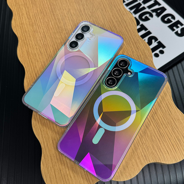 Modische Handyhülle mit Diamant-Design und Magnetfunktion für Samsung Galaxy S26, S25 Ultra, S25 Edge, S25 und S24 FE in Multicolor - Bild 1