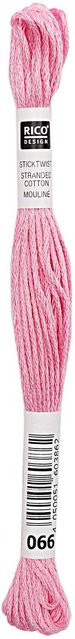 Rico Design Sticktwist in Hellrosa, 8m aus Baumwolle - Bild 1