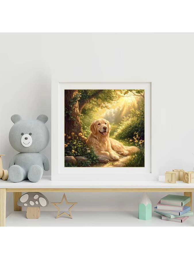 EverShine 5D DIY Diamant-Mosaik Hund Tier Wanddekoration mit bunten Acryl-Steinen für Anfänger - Bild 3