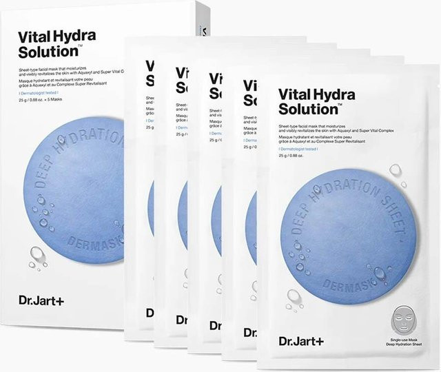DR. Jart+ Dermask Water Jet Vital Hydra Solution, 5 x 25g, Hyaluronsäure - Bild 1