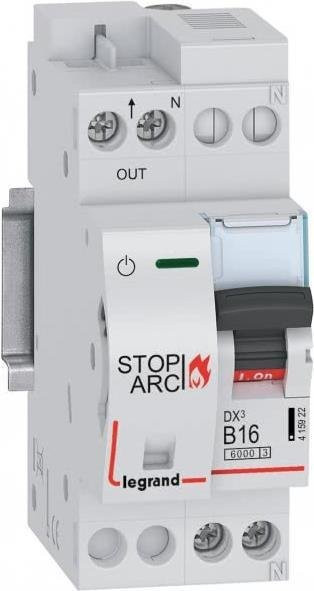 Legrand Brandschutzschalter AFDD mit RCBO in Weiß - Bild 1