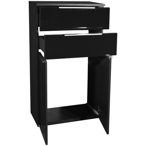 Fackelmann Doppel-Midischrank Kara in Anthrazit mit 2 Türen und 2 Schubladen, B/T/H: 60,4 x 32,0 x 106,5 cm - Bild 3