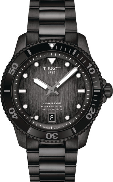 Tissot Armbanduhr Seastar 1000, Automatik, Edelstahl, 40 mm, Herren - Bild 1