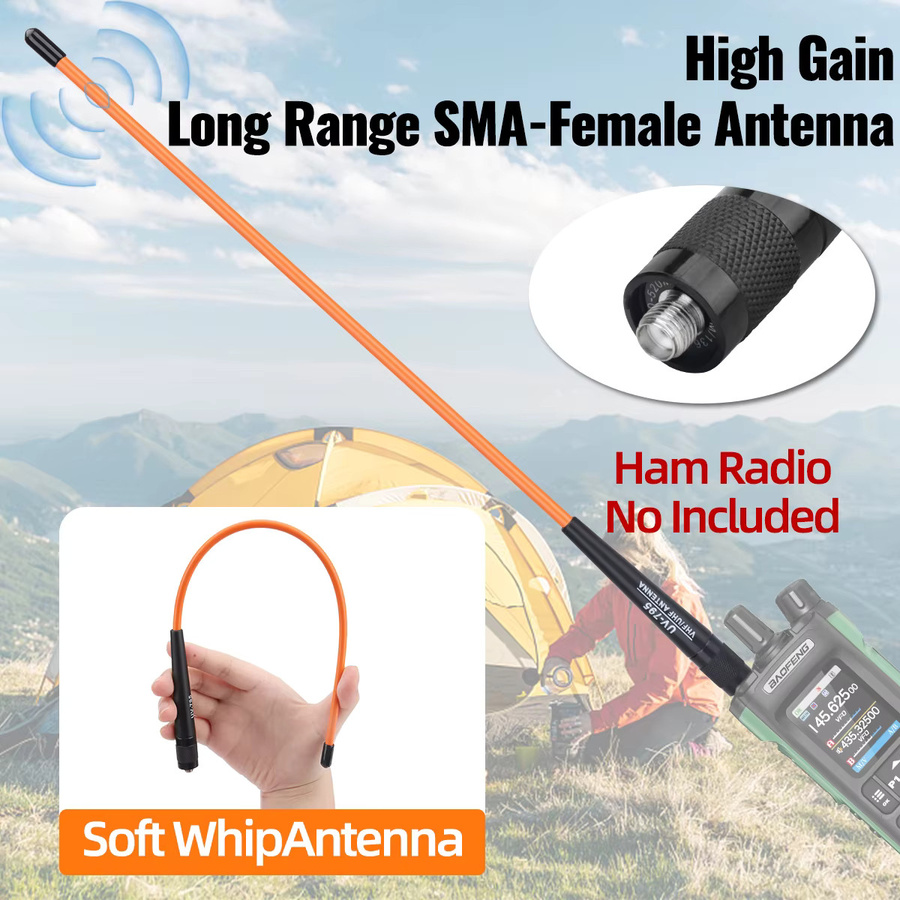 ABBREE UV-795 Dual Band Walkie Talkie Antenne mit SMA-Buchse in Schwarz für Baofeng UV-5R UV-32 UV-21 und Quansheng K5 Ham Radio - Bild 3