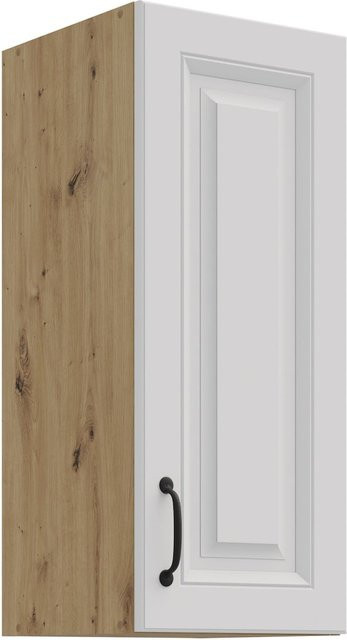 Hängeschrank Stilo für deine Küchenzeile in Weiss und Eiche Artisan mit 2 Einlegböden - Bild 1