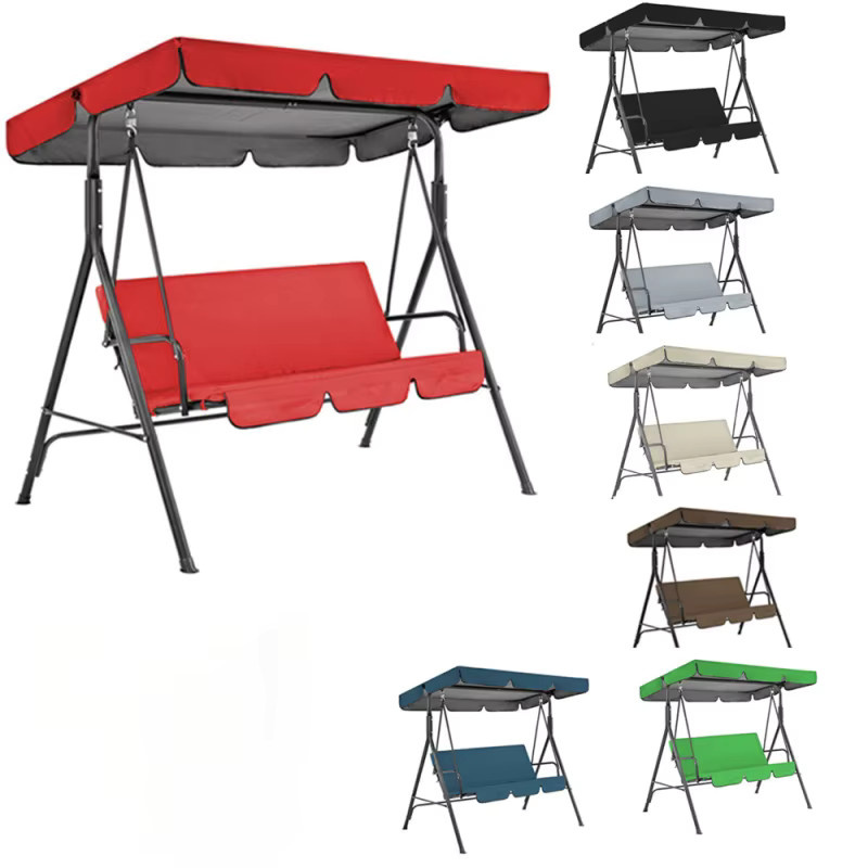 Wasserdichte und staubdichte Garten-Schaukelabdeckung aus Oxford-Gewebe in Rot, B/T/H: 164 x 114 x 15 cm - Bild 1