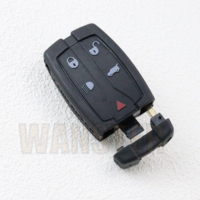 Original Auto Smart Key Ersatz-Fernbedienung Schlüsselgehäuse Fob Case für Land Rover Freelander 2 und 3, Farbe: Schwarz, 5 Tasten - Bild 1