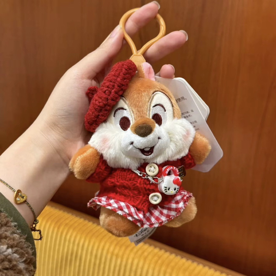 Disney Chichititi Plüsch-Anhänger, Cartoon-Eichhörnchen, Rot - Bild 3