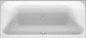 Duravit Whirlwanne Happy D.2 in Weiß mit Air-Sys Luftdüsen, D-Form, B/T: 180 x 80 cm - Bild 1