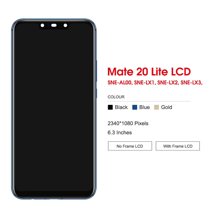 Huawei Mate 20 Lite LCD Display Touchscreen Digitizer Montage in Schwarz 6,3 Zoll - Bild 2