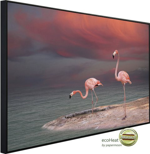 papermoon Infrarotheizung EcoHeat Flamingo in Bunt mit Matt-Effekt, App-Steuerung und Überhitzungsschutz - Bild 1